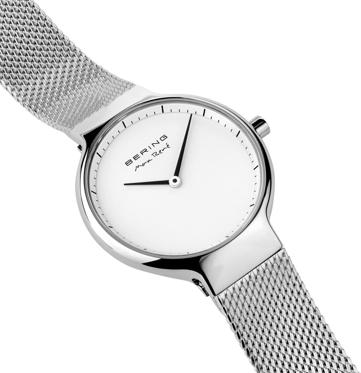 Bering Women's Analogue Quartz Watch with Silicone Strap, Silver/White, 7020-4smd-31mm, 15531-004