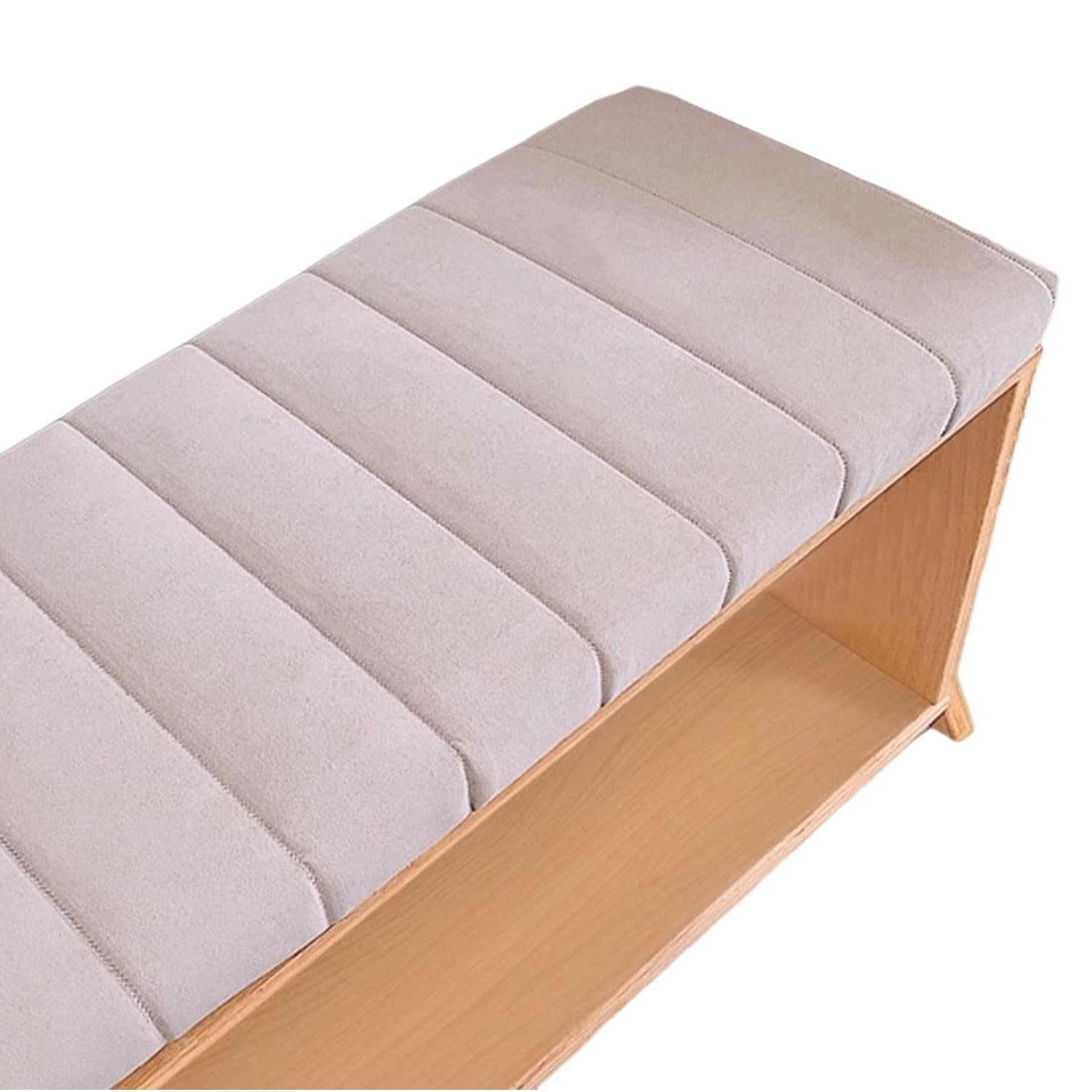 Cuscino per Panca da Interno Velluto 80x40 100x50 130x40 Lavabile Rimovibile, 2/3 Posti, Spesso E Morbido, per Panca da Giardino, Cucina, Sala da Pranzo, Patio Altalena(Milk tea color,140x45x5cm)