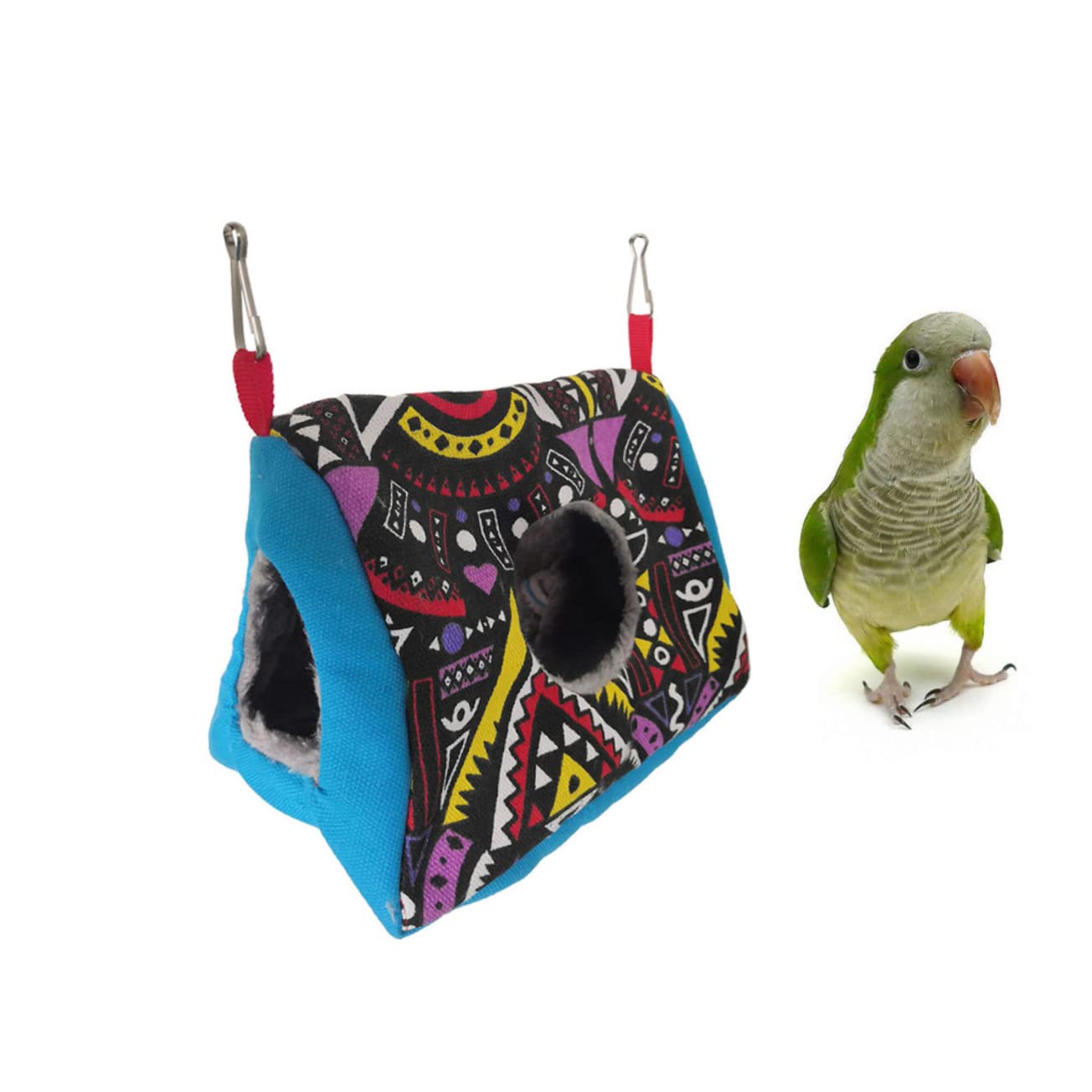 YARNOW 3 Piezas Nido de pájaros de Interior Cama de Invierno para hámster Nido de Loro de Peluche cálido hamacas Colgantes Nido de Loros Almohadilla de Dormir para Loro Mantener Caliente