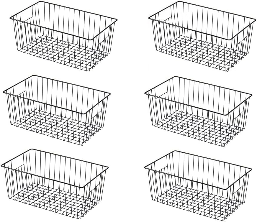 16inch Freezer Wire Storage Organizer Baskets, Household Refrigerator