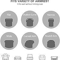 Vista 8 de Numola Bandeja de brazo de sofá, mesa de bandeja para reposabrazos de sofá, mesa ajustable y plegable para aperitivos, alimentos, bebidas, teléfono