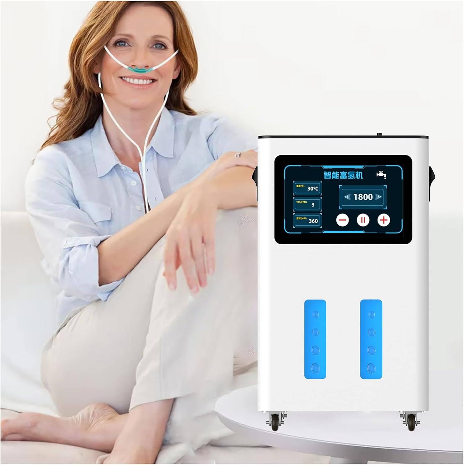 Maszyna do inhalacji wodoru z wyjściem Pure H2, wieloportowy inhalator do użytku domowego i podróżnego