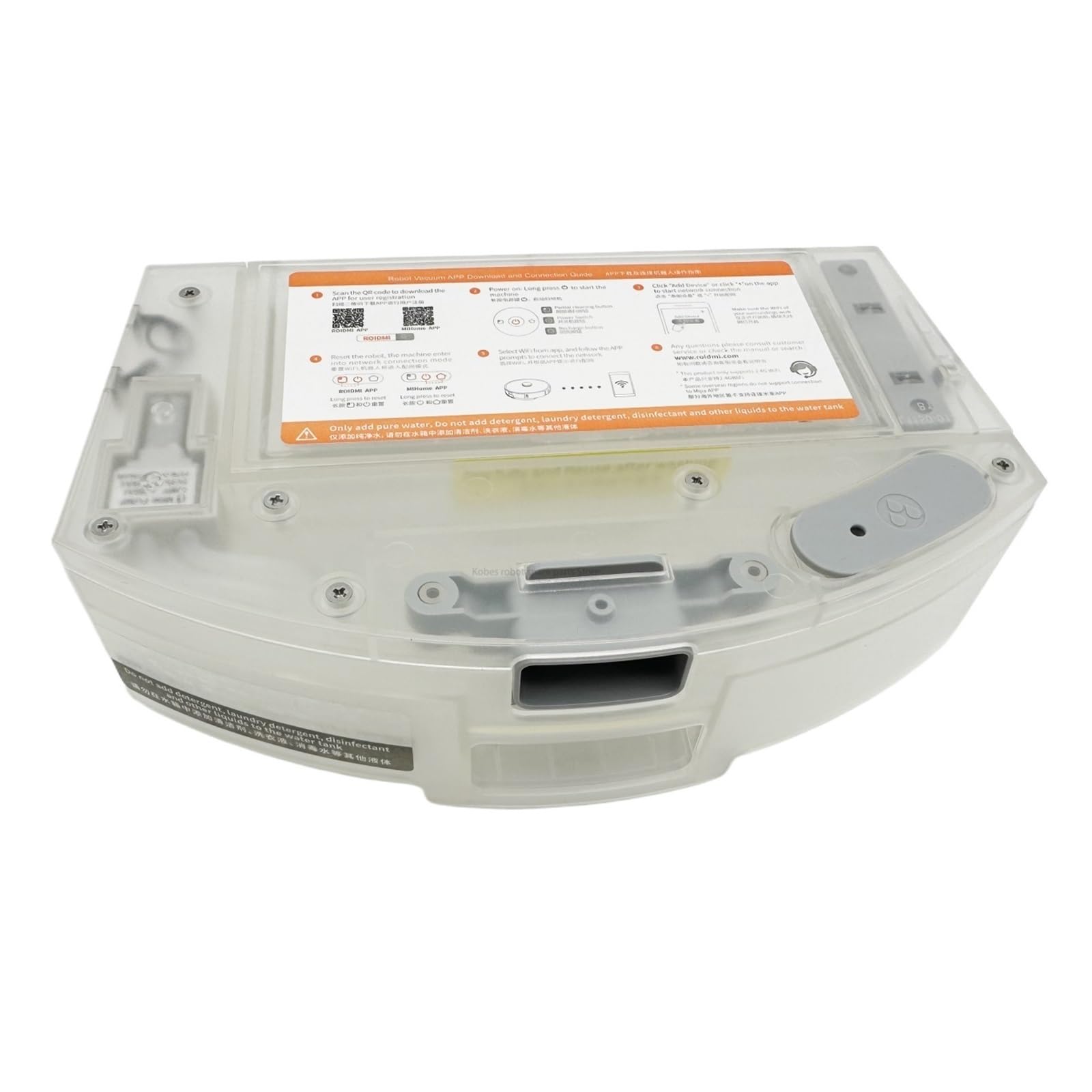Compatible con xiaomi, Compatible con Roidmi,Eve Plus barredora robot limpiador módulo de fregona soporte de fregona accesorios for tanque de agua de polvo eléctrico(WATERTANK MOPBracket)