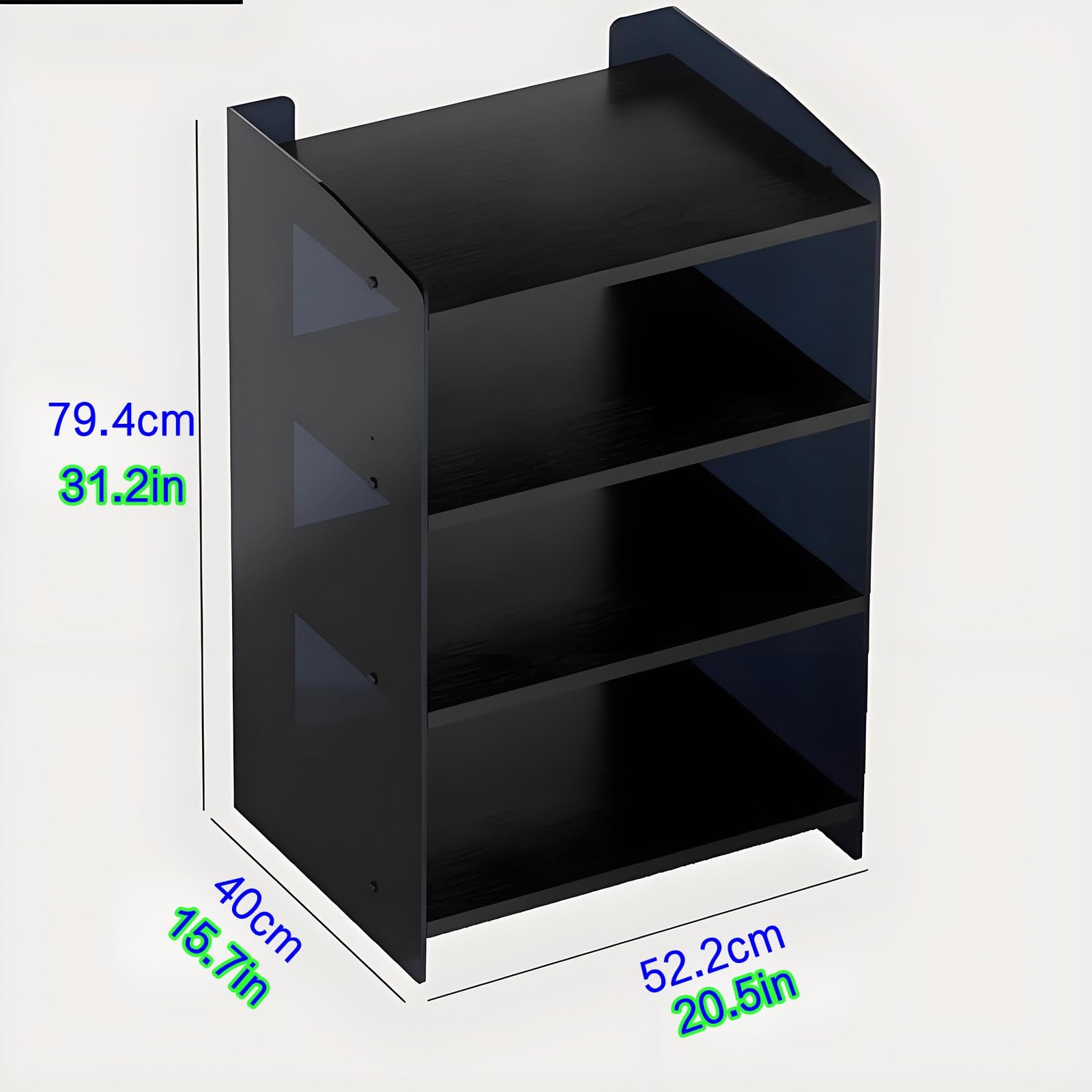 Support multimédia moderne en bois pour matériel audio-vidéo - Pour home cinéma - Solution de rangement élégante - Support audio vidéo durable - Parfait pour le salon ou le divertissement