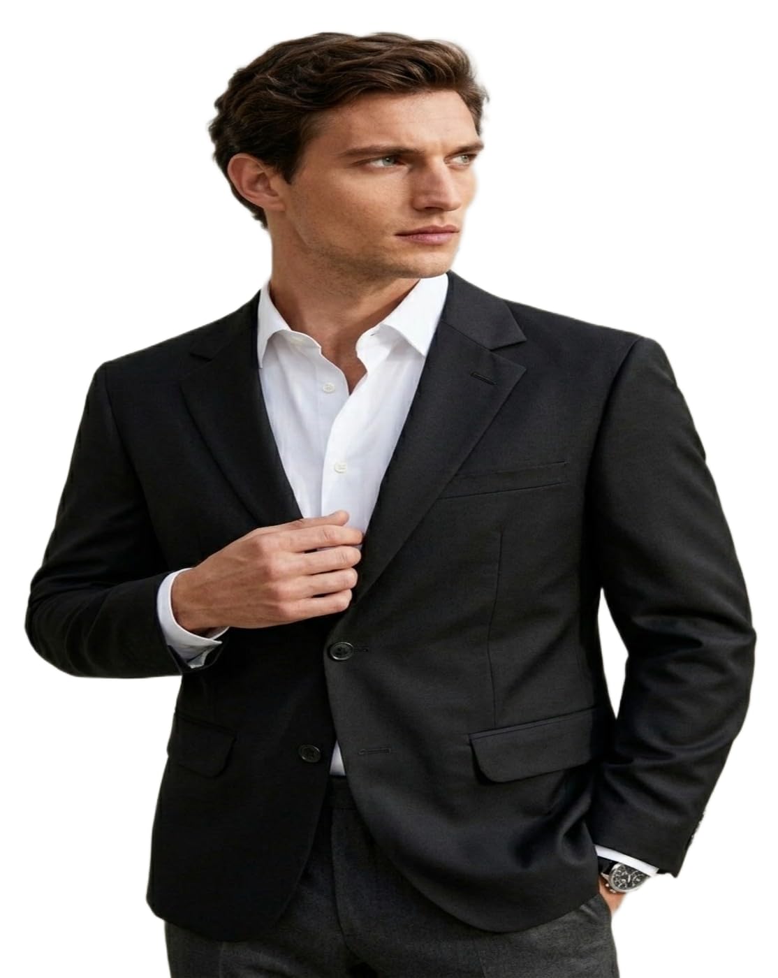 Mens Black Blazer Slim Fit, Mens Black Blazer for Advocates