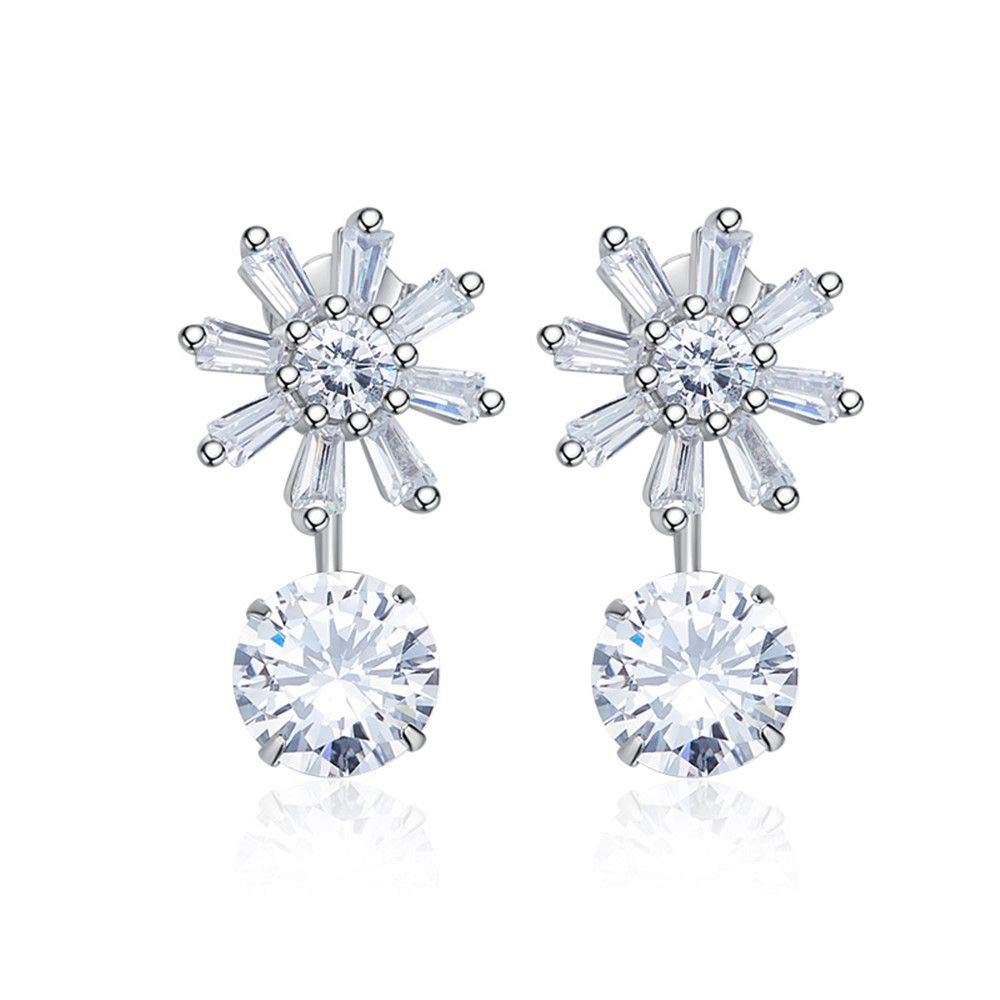 orecchino Orecchini Pendenti sCon Cristalli Orecchini a Bottone Orecchini da Donna Gioielli in Argento Sterling 925 Accessori per Ragazze Accessori Moda per Feste uniche