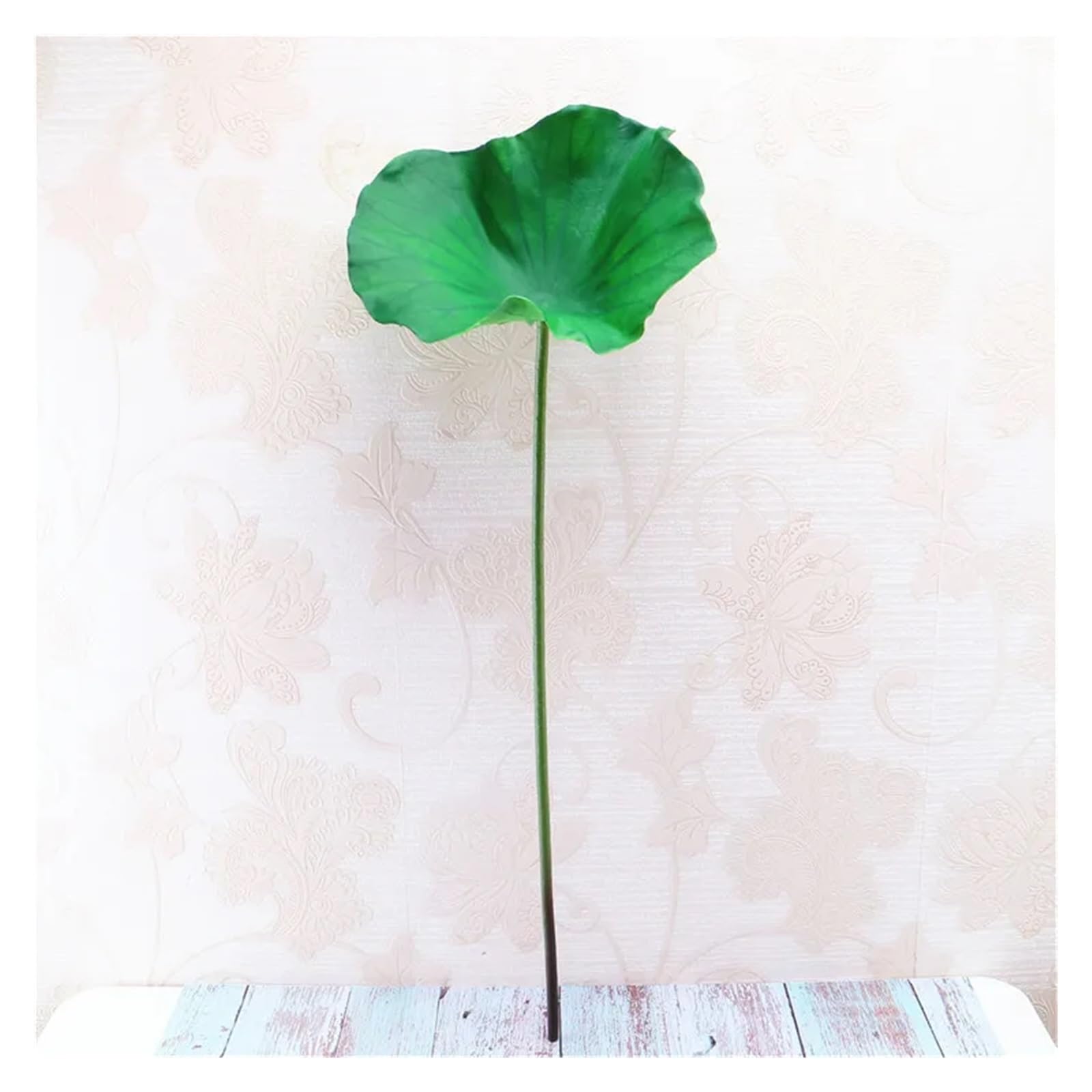 PBWERIGL Artificial Lotus Flower, Artificial Lotus Water Lily Floating Pond Decor(Green-03)