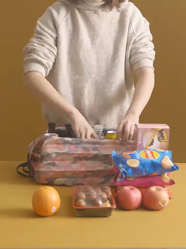 Sac à Provisions Réutilisable Pliable - Nylon Résistant - 40x40cm - Léger Et écologique