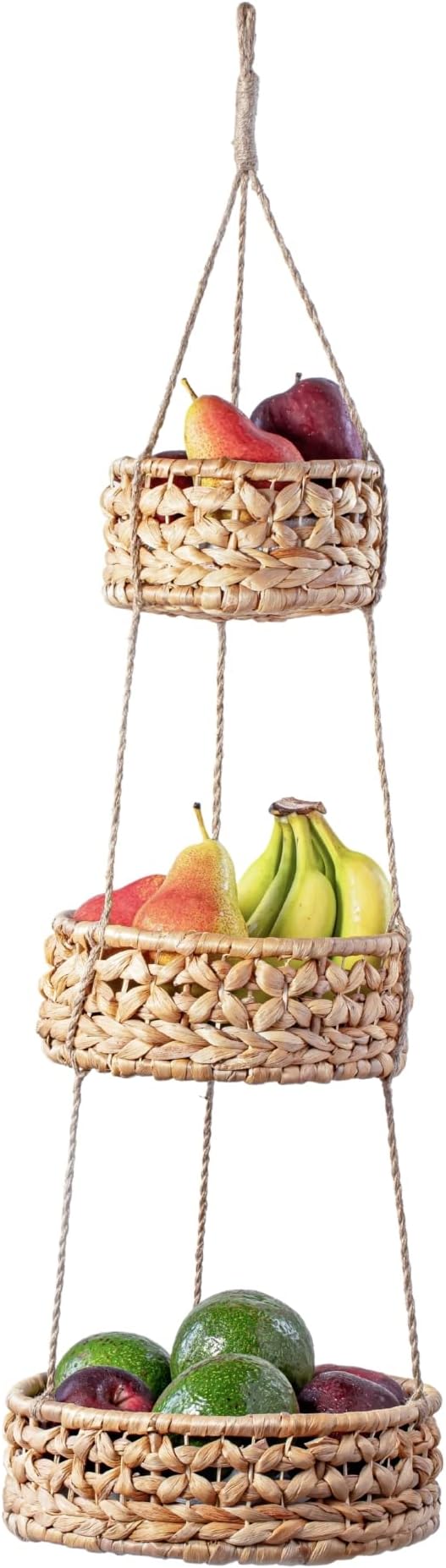 3 Tier Hanging Basket - Natural Materials