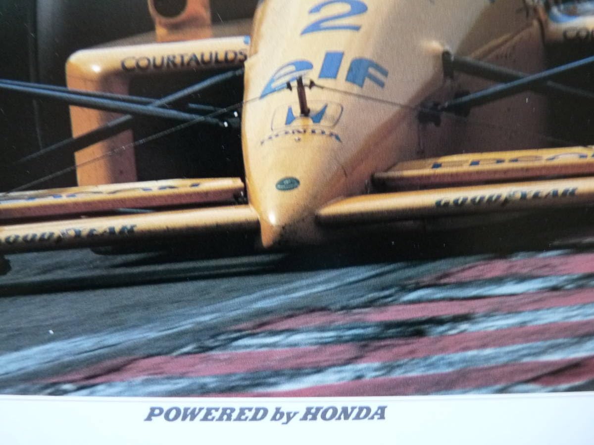 80年代 ロータス ホンダ 100T キャメル ポスター ネルソン・ピケ 中嶋悟 80年代 ロータス ホンダ 100T キャメル ポスター ネルソン・ピケ
