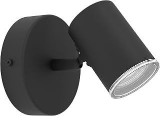 EGLO Spot Wandlampe Consuma 1, Leselampe mit flexiblem Stahler