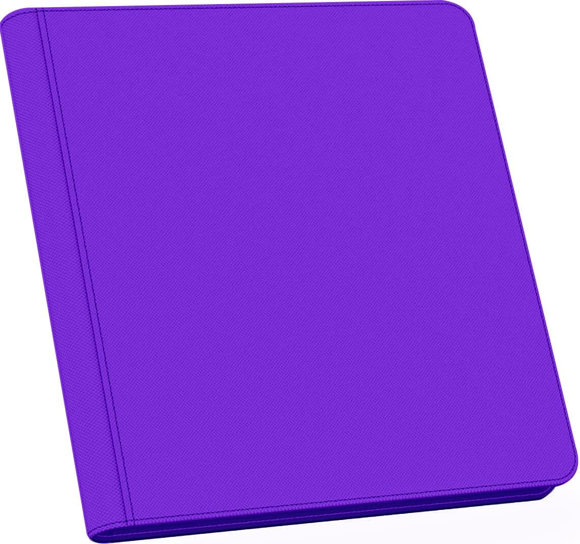 60 Pockets Graded Card Binder, Toploading PSA Slab Holder Album, PU Leather Graded Card Storage Binder, Premium 6 Pocket PSA Card Binder Album with Sleeves (Purple)