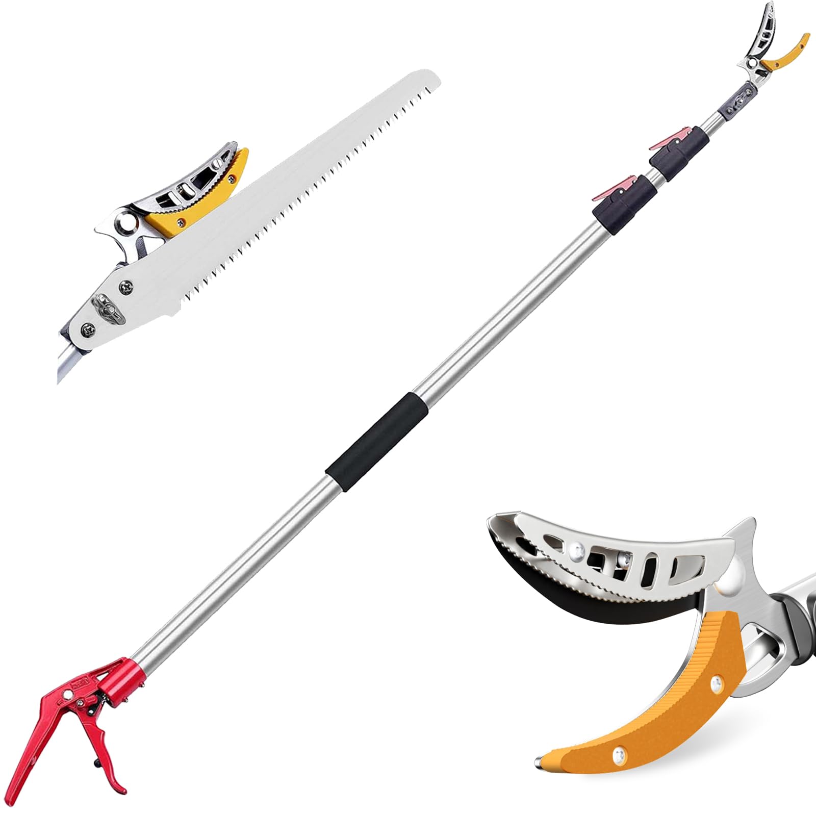 高枝切りバサミ 日本製 高枝切り鋏 3段伸縮式 4m Amazon | TechPeak 高枝切りバサミ 【日本製 2枚の刃】 3段伸縮式 2m