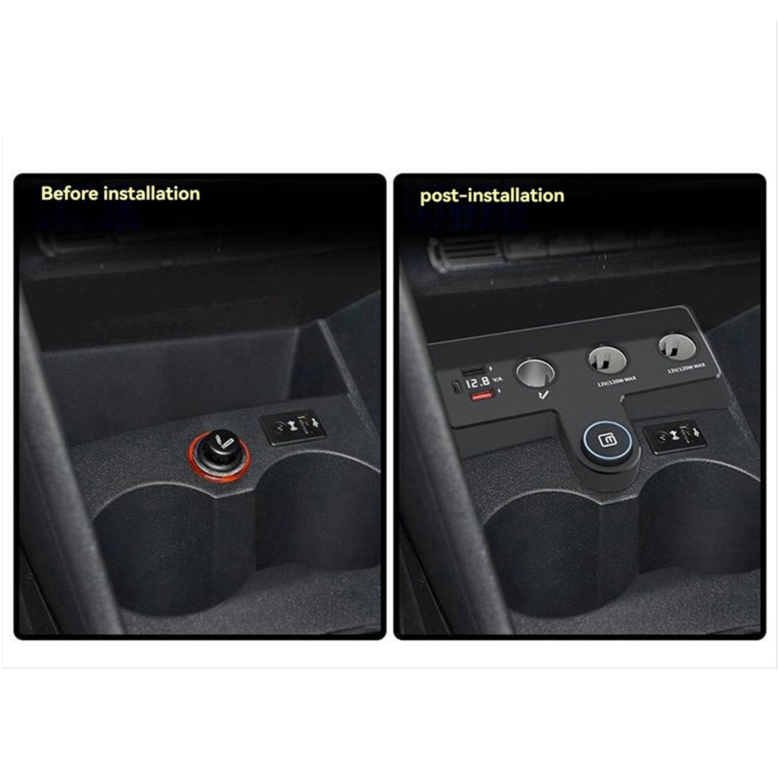 Autoladegeräte Schwarzer Kfz Ladeadapter mit USB A