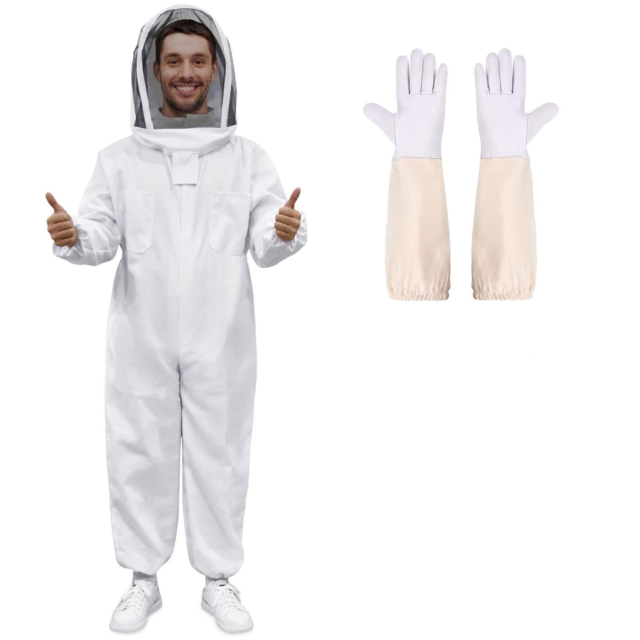 mono apicultor profesional mujer y hombre con apicultura guantes Bee Suit (L)