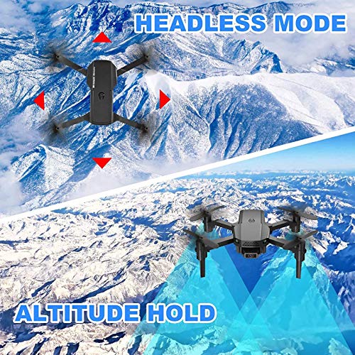 GAOFQ Faltbare Mini Drohne mit 4K HD Kamera für Kinder Erwachsene WiFi FPV RC Quadcopter mit Flugbahn, 3D Flips… – Bild 4