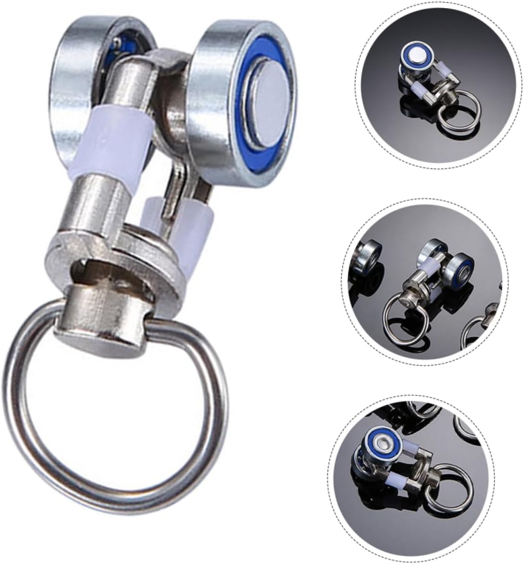 50pcs Metal Curtain Track Roller Smooth for Easy Opening and Closing Versatile Curtain Pulleys for Room Dividers and Fixed Panels