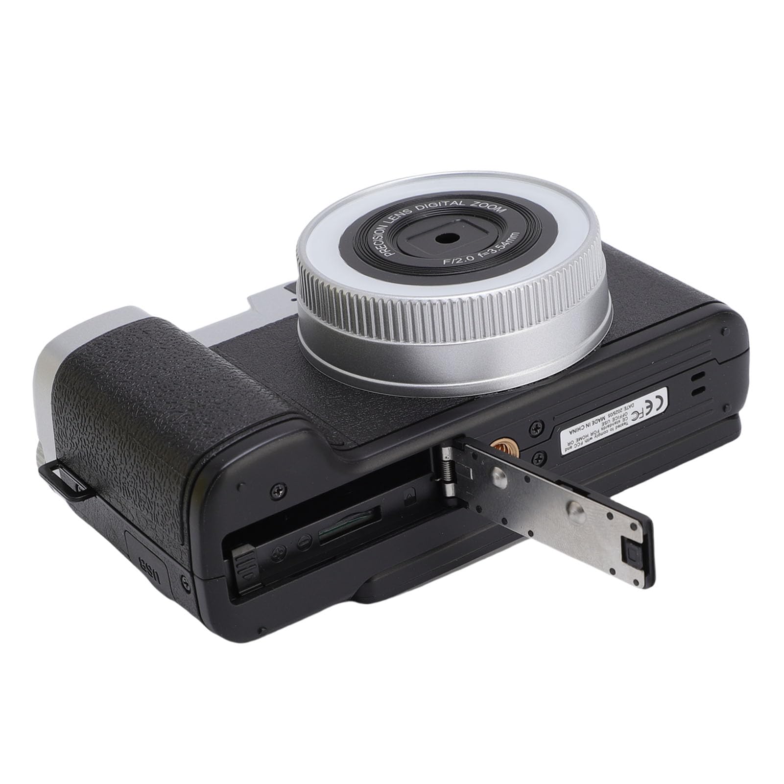Fabater Fotocamera Digitale 4K per Fotografia Autofocus, Fotocamera per Vlogging da 64 MP per Fotografia con Schermo Flip da 180 Gradi da 2,8 Pollici, da Viaggio Compatta per (BLACK)