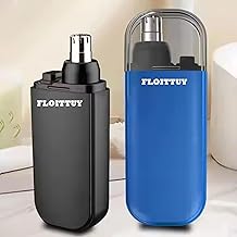 Nose Ear Hair Trimmer for Men & Women, Rechargeable Type-C, Battery Operated Waterproof, With Protective Cap | Hair Trimmer | Painless & Precision Electric Nose Shaver | FLOITTUY Series - Black