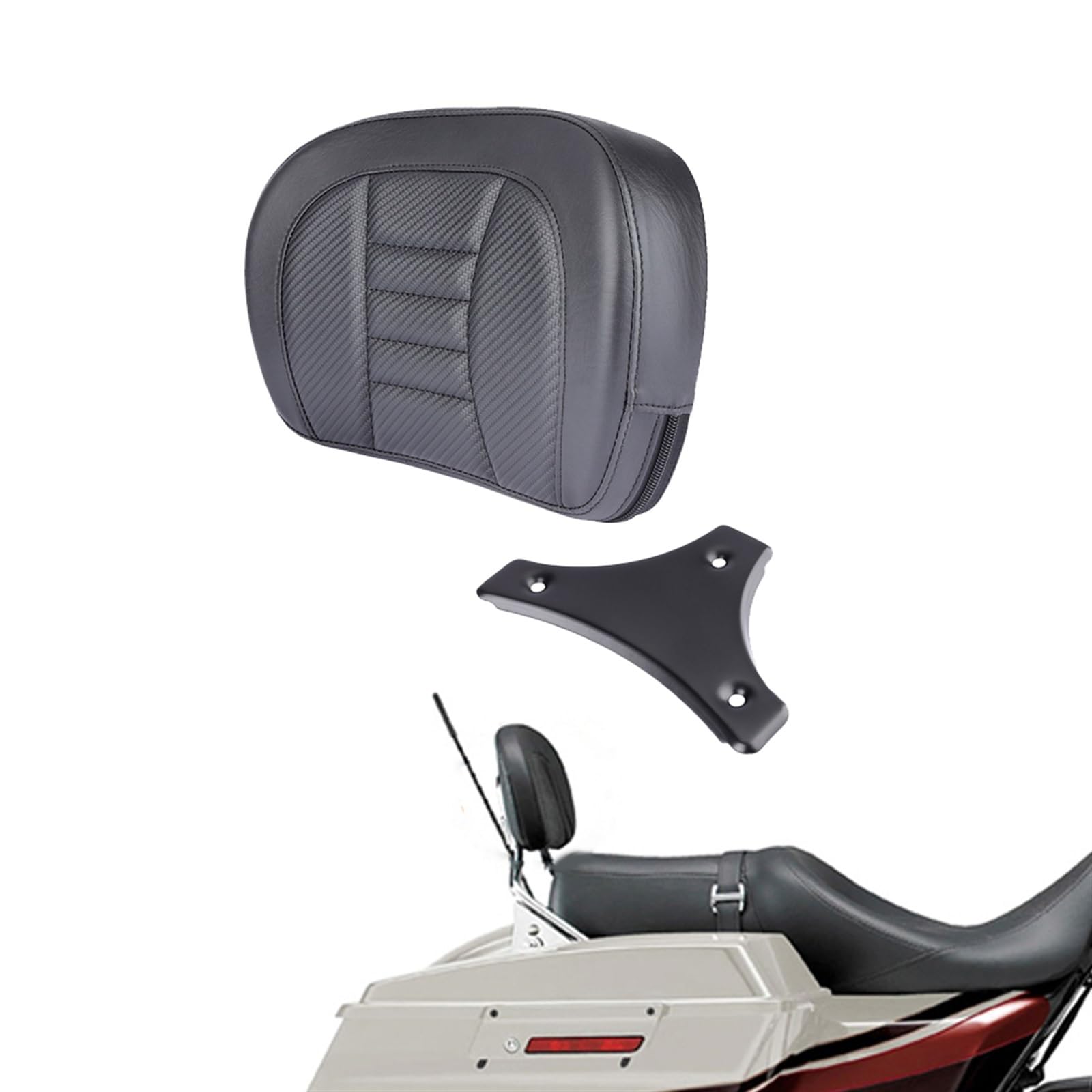 Appui-dos moto Street Glide 2006 pour éliminer la fatigue du passager