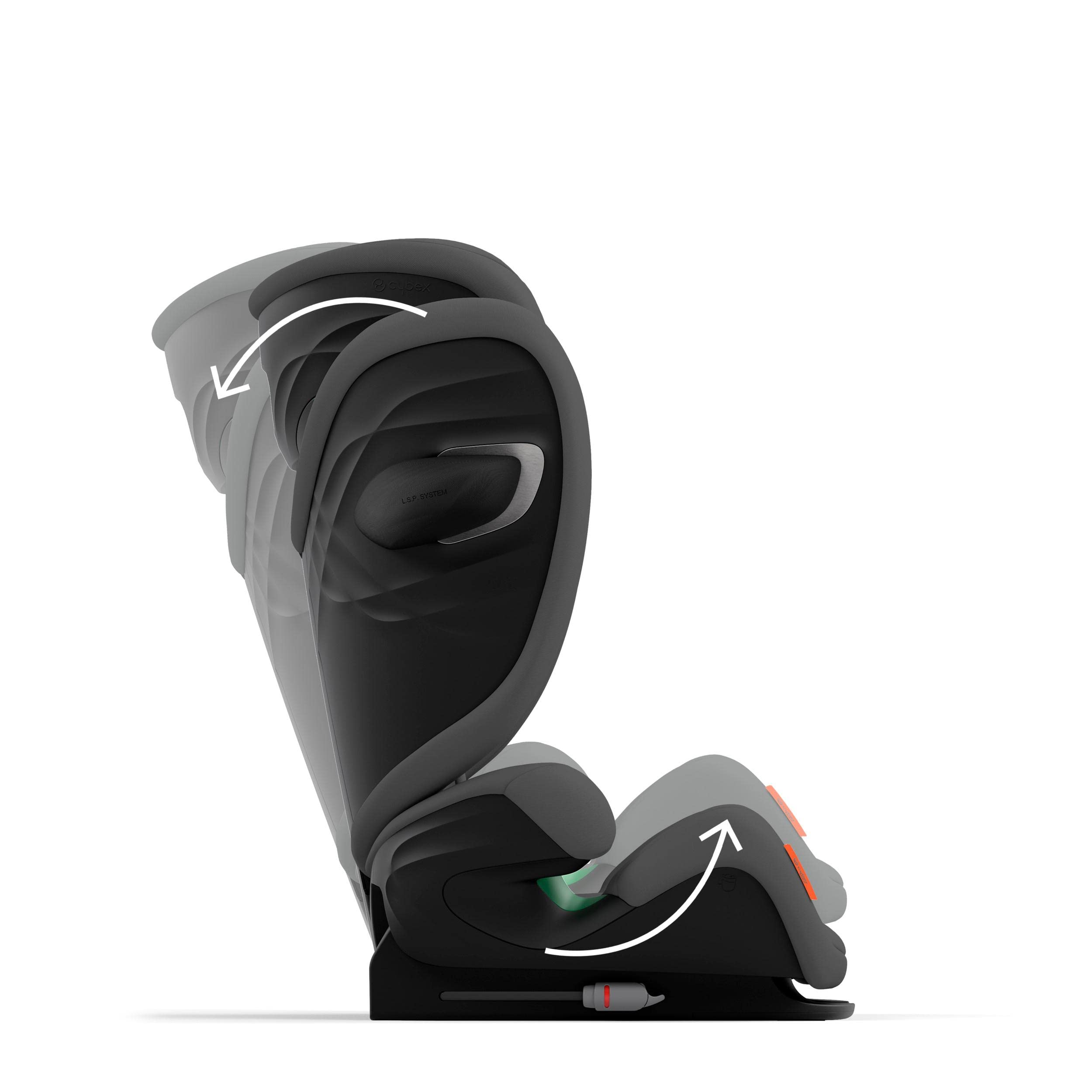 CYBEX Gold Seggiolino Auto per Bambini Solution G i-Fix, Per Auto Con e Senza ISOFIX, Per Bambini da circa 3 a 12 Anni (100 - 150 cm), Da 15 a 50 kg circa, Lava Grey