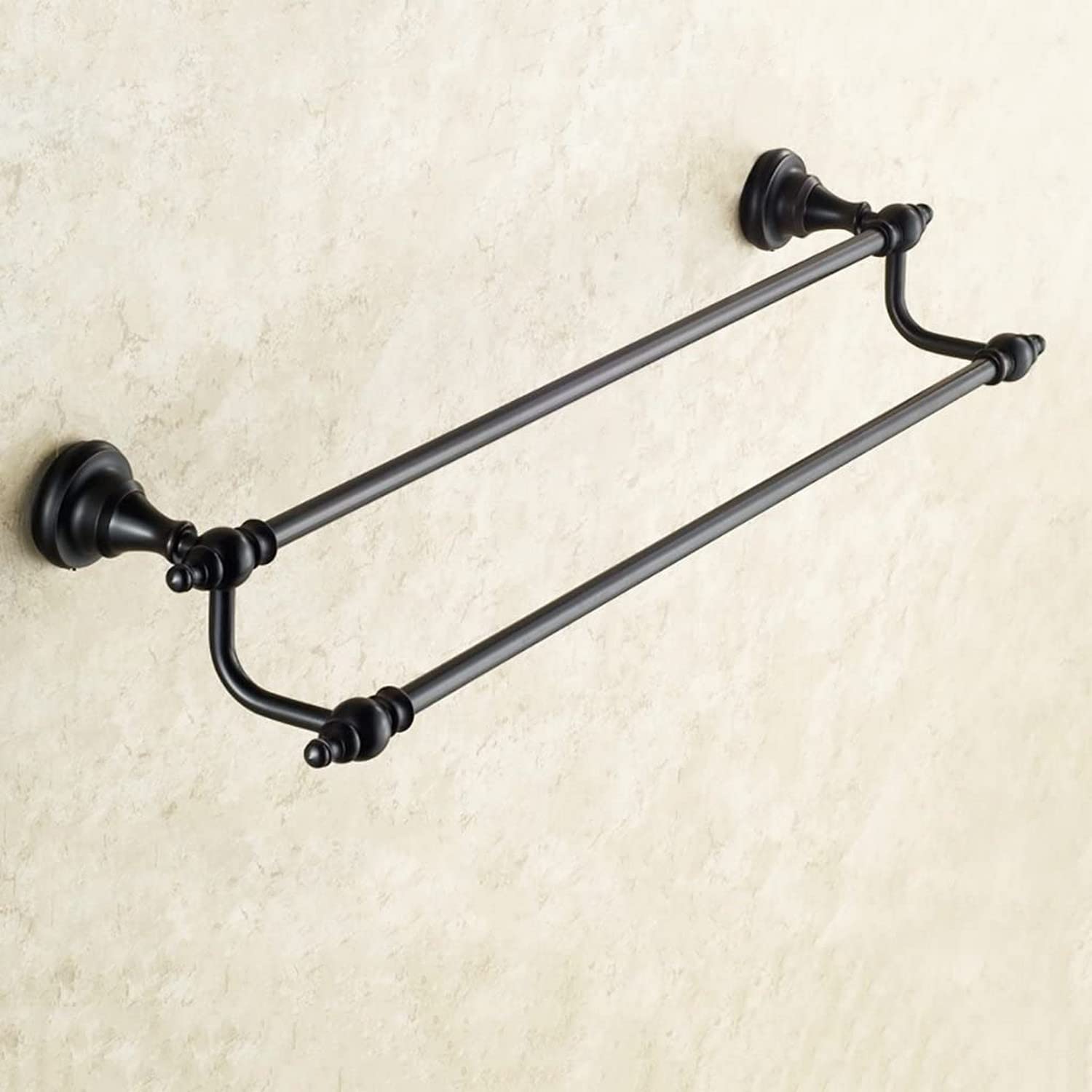 Porte-serviettes mural 70 cm en acier inoxydable pour salle de bain moderne