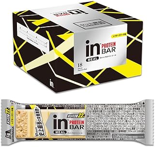 inバープロテインミール ＜レアチーズケーキ＞18本 プロテインバー inバー チョコバー タンパク質22g ビタミン13種 ミネラル11種 Eルチン 森永製菓【Amazon.co.jp 限定】