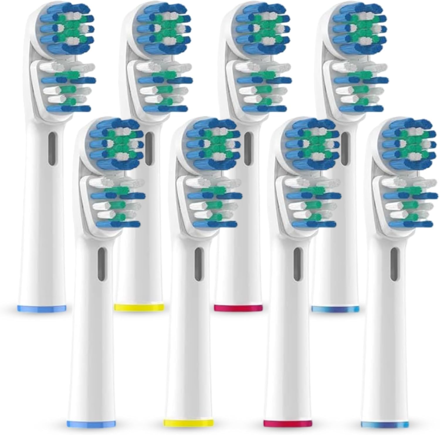 Photo 1 of NorthFolks 8 Pack Dual Clean Replacement Toothbrush Heads Compatible with Oral-B Electric Toothbrush Handles, Soft Bristle Brush Heads for Pro 500 1000 1500 3000 5000