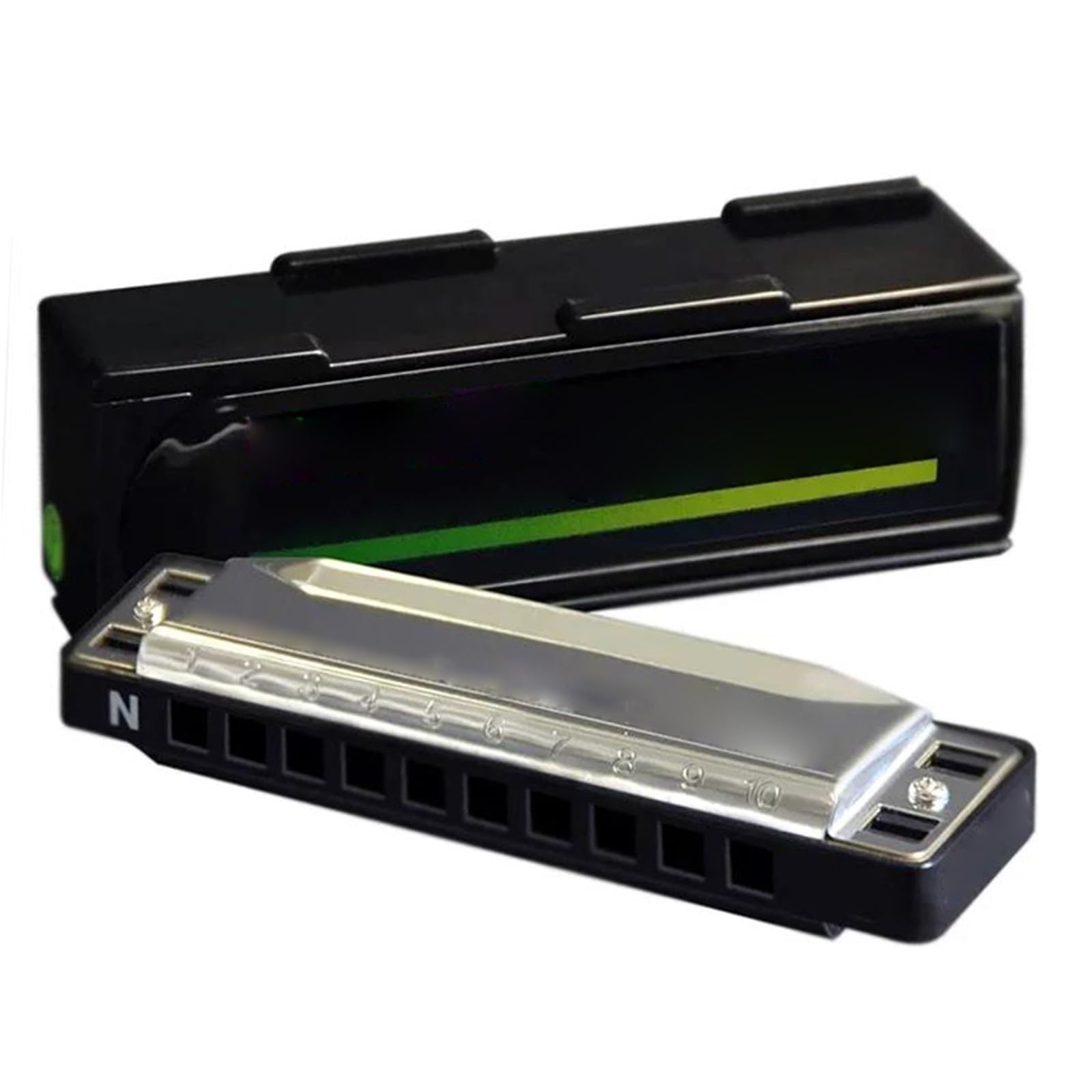 Armonica A Bocca Diatonica Minore Naturale 10 Fori Blues Harp Armonica Strumenti Musicali Professionali(NM-Em)