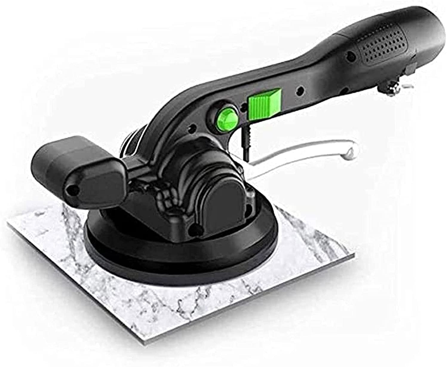 OTQEFTN Intelligent Tiling Machine, Ceramic Tile Vibration Machine Handheld Portable Lithium Electric Powerful Heavy for Tile Installation Rechargeable Tiles Leveler