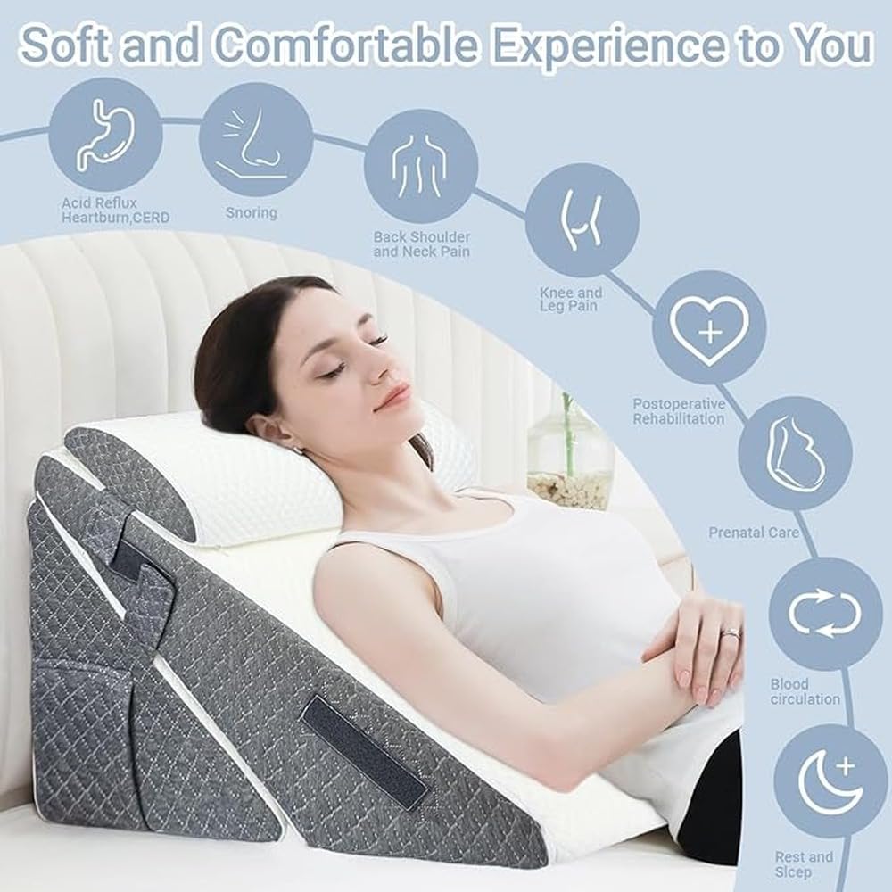 Almohada para Rodillas, Almohada Triangular Que Ofrece Soporte