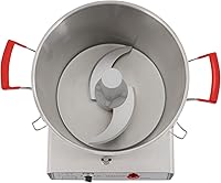 Vista 3 de Procesador de alimentos comercial de 15 L, máquina eléctrica automática de 1400 W, picadora de verduras resistente, picadora de acero inoxidable