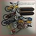 Mini Toy Set with BMX Bike, Skateboard and Scooter, Die-Cast Metal Collection, 4.13 x 3.35 Inches, Blue Yellow Gold