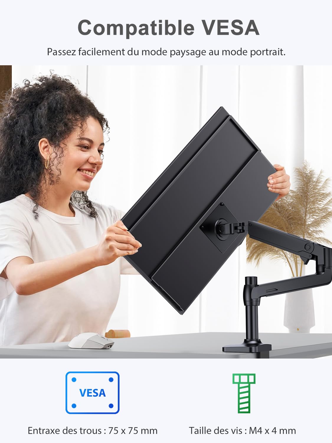 UPERFECT 18,5 Pouces 120Hz Tactile Écran Portable, Full HD 1080P 100% sRGB