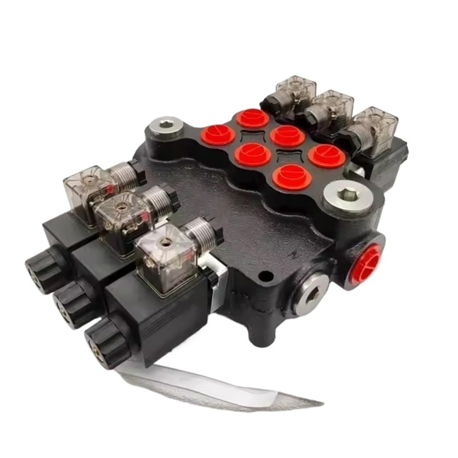 Compatible for Z80‑1/2/3/4 Hydraulic Solenoid Control Valve 12V 24V DC Industrial Flow Regulator Unit(Z80-3,24v)