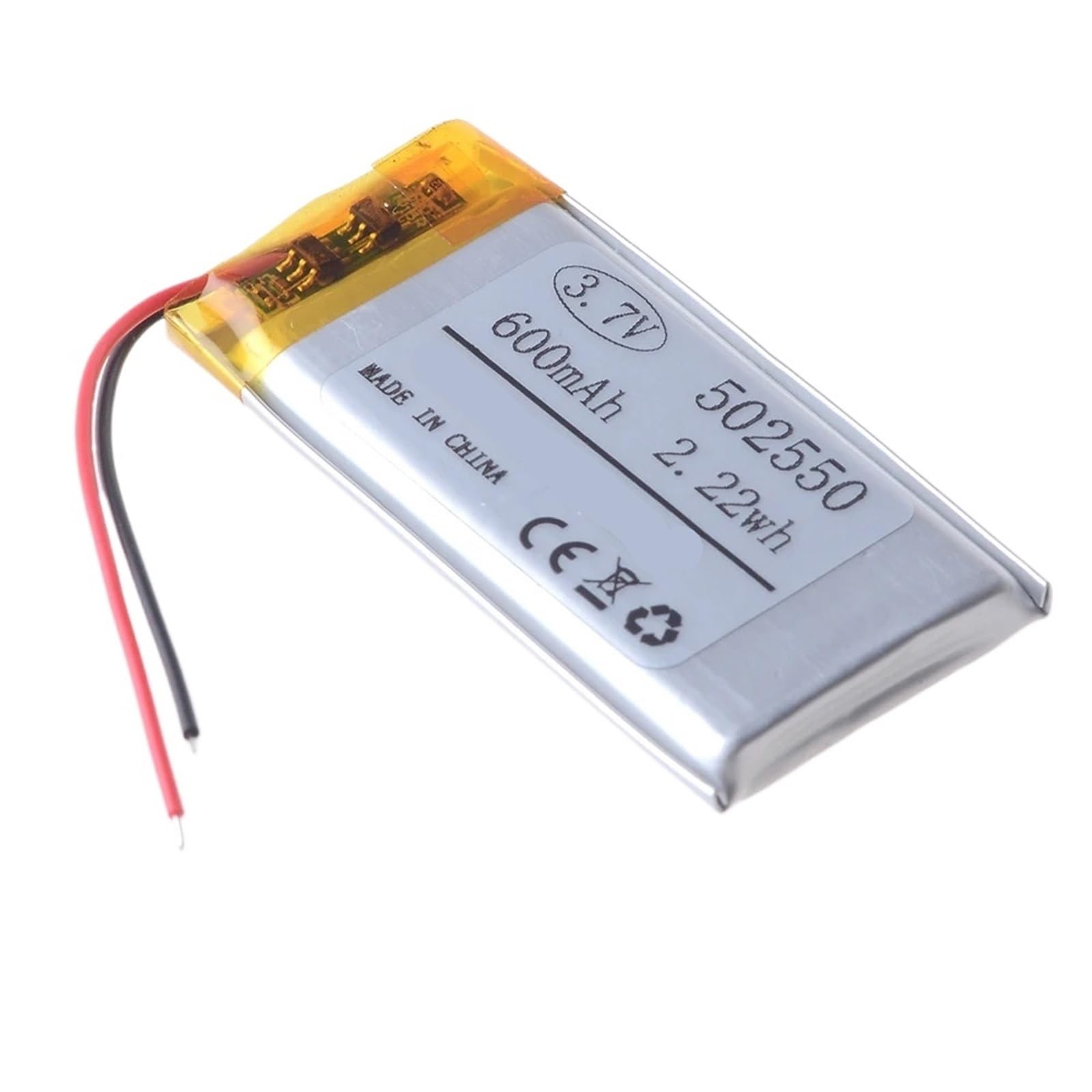 502550 3,7 V 600 mAh, 1/10 pièces(1pc)