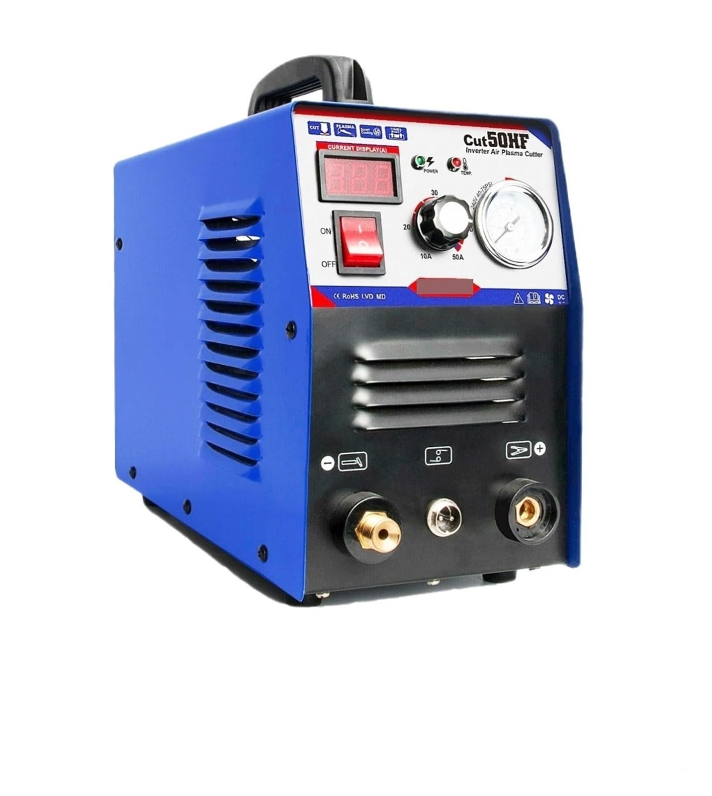 Plasma Cutter, Professional Plasma Cutter Cut50 IGBT Portable HF DC Cutting 1/2" Iron Machine for DIY & Home Workshops