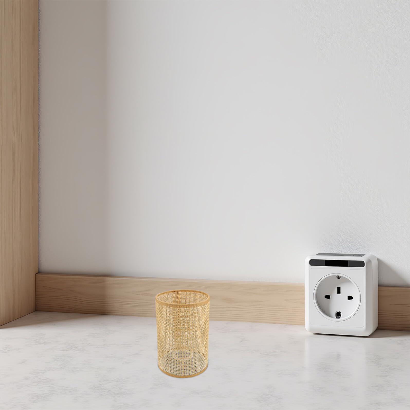 BESPORTBLE 2 pezzi Lampada Paralume in Rattan Intrecciato Coprilampada per Lampadario Sospensione Leggero e Facile da Installare per Soggiorno e Camera da Letto Versatile e Resistente