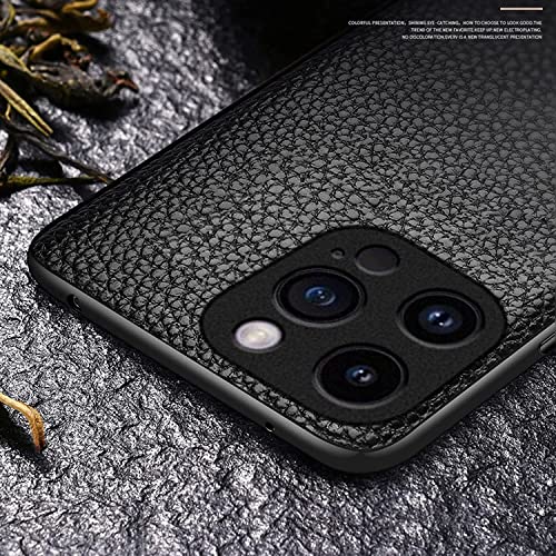 Étui en cuir iPhone 14 Pro Max coque marron fine et légère