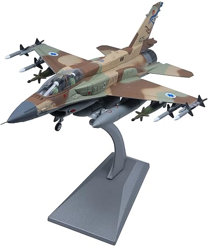 F-16I Tormenta Fuerza Aérea Israelí Ataque Falcon Fighter Modelo Aviones Pintados Modelos de Aviones Militares Fundidos a Presión