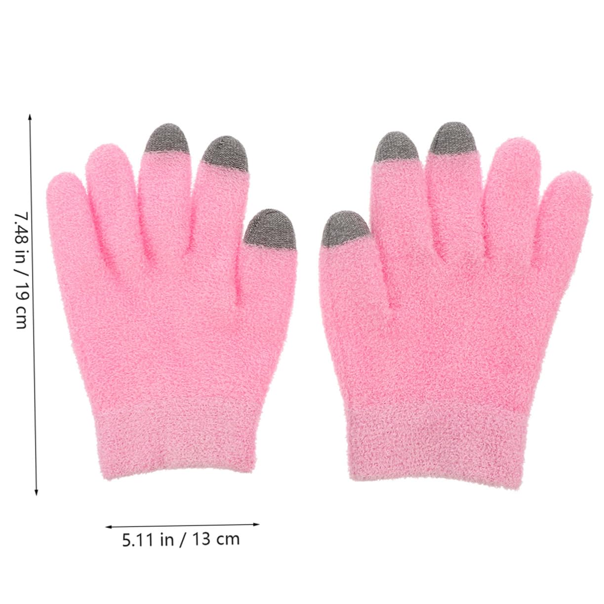 ibasenice 2 Paare Featherlight Touchscreen Handschuhe und Feuchtigkeitsspendende Gel socken Set Wärmend Weich Atmungsaktiv für Kalte Haut und Empfindliche Hände für Winter und