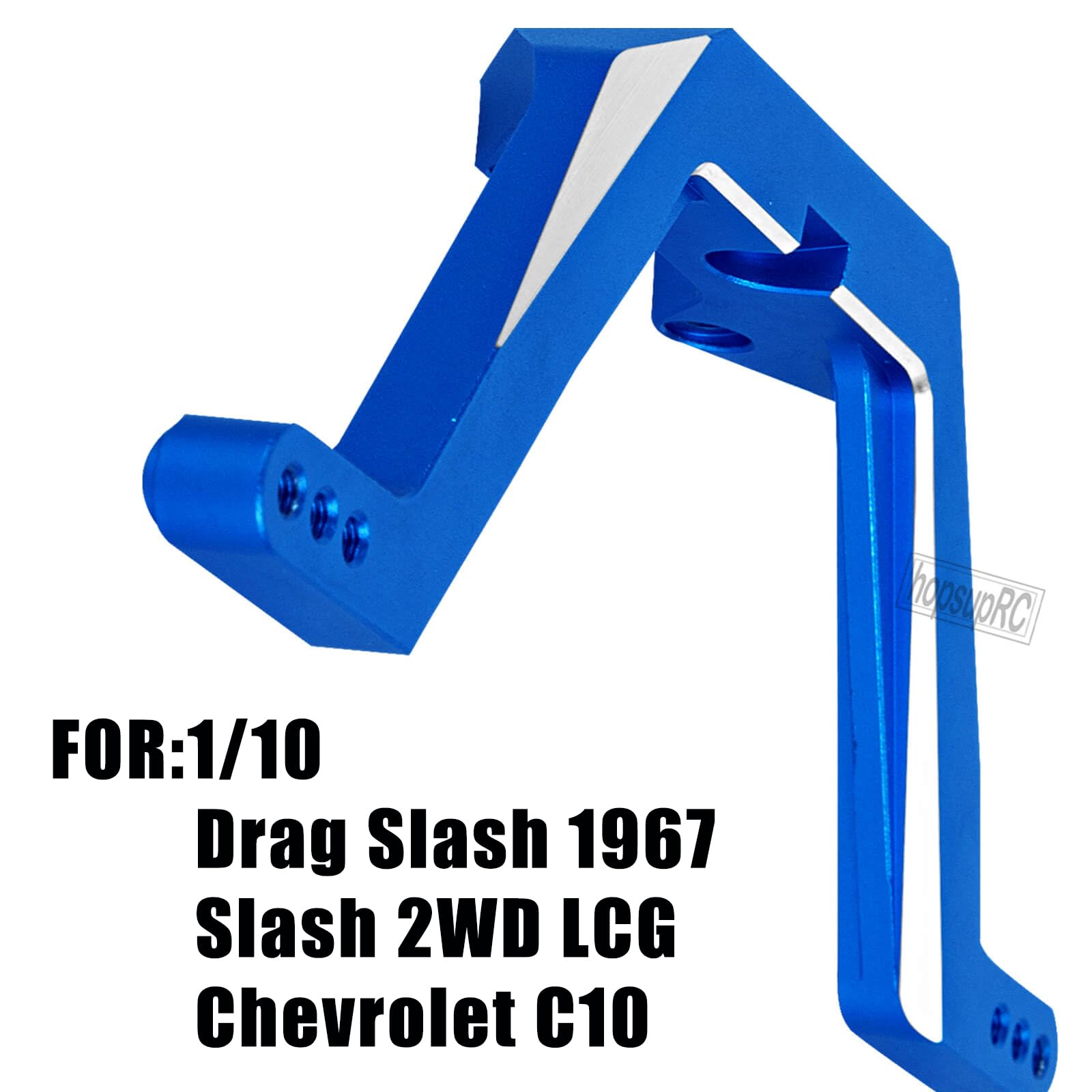 hopsupRC RC Front Shock Vertical Relocator Upgrades Parts for 1/10 Drag Slash 1967/Slash 2WD LCG/Chevrolet C10.Navy Blue