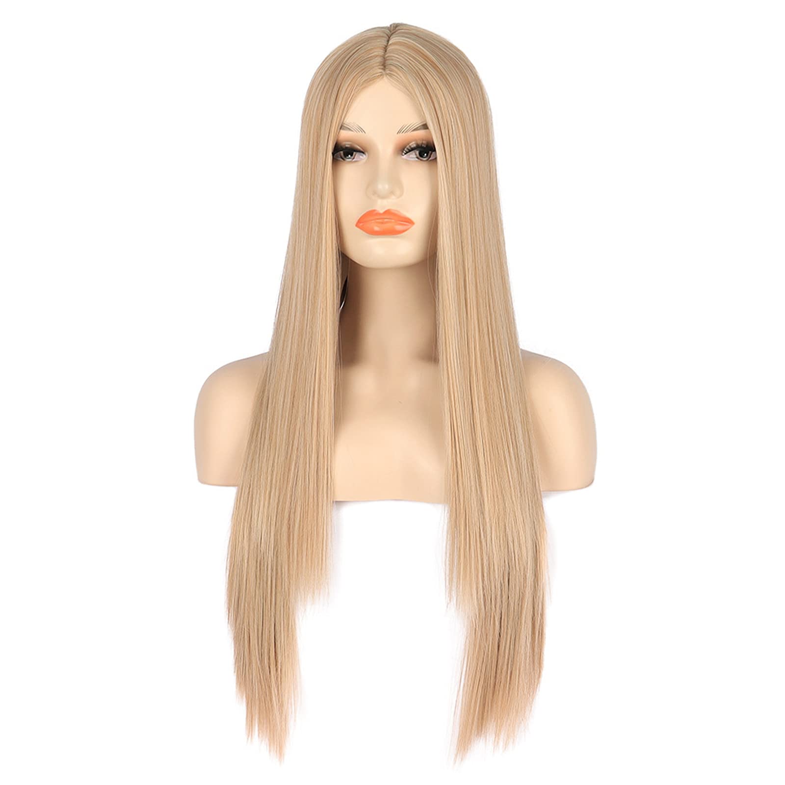 Perruque cheveux raides LWZ charmante pour fête et jeu de rôle
