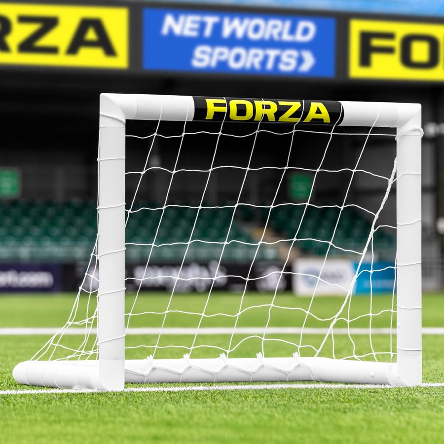 FORZA Mini But de Football pour Enfants (0,9 m x 0,8 m) – Léger, Portable et Résistant pour Entraînement et Jeu à la Maison