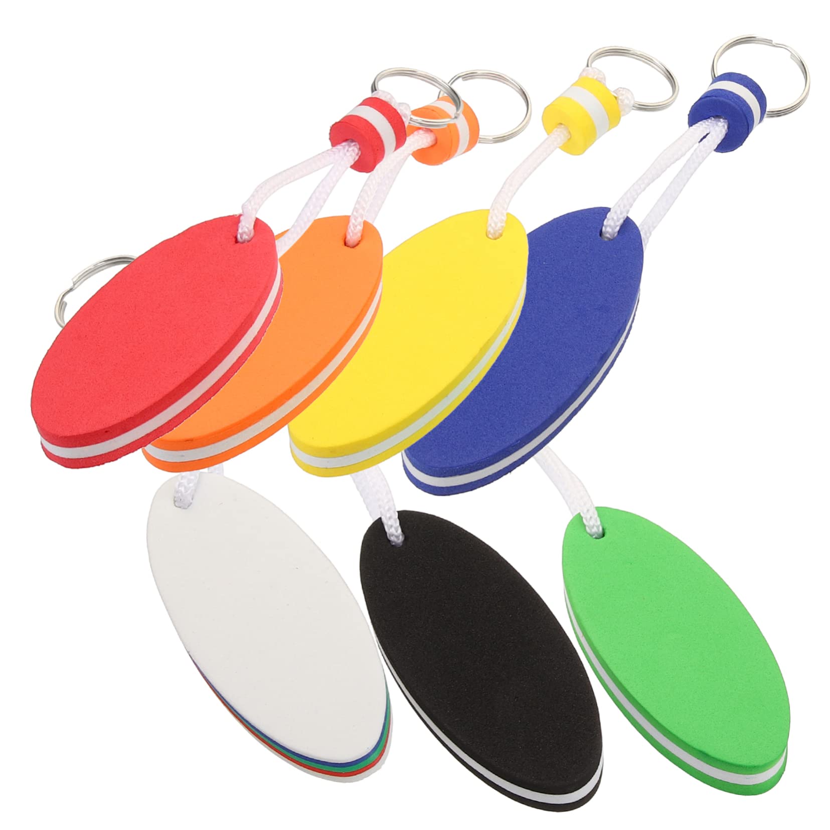 Didiseaon 28 Pz Portachiavi Galleggiante Pesca Kayak Portachiavi Dito Medio Portachiavi a Vela Portachiavi a Bolle di tè Portachiavi da Kitesurf Portachiavi Filo Uomo Accessori Gli Sport Eva