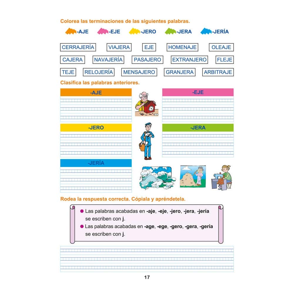 Pack Ortografía Divertida 3º primaria: Cuadernos 7, 8 y 9 | Material De Refuerzo Actividades sencillas | Editorial Geu (Niños de 8 a 9 años)