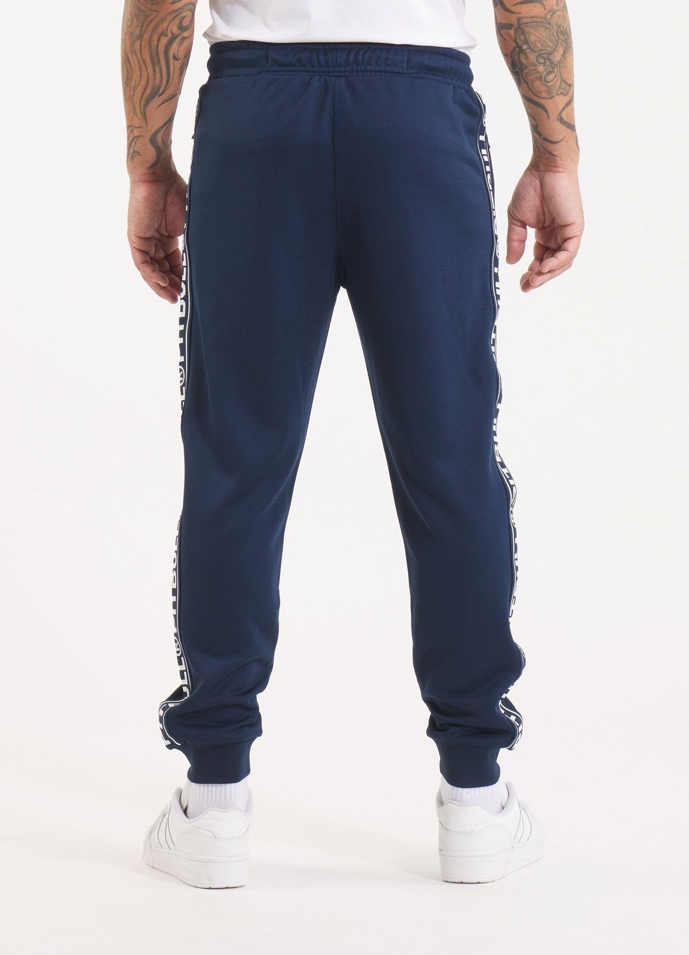 Pitbull - Joggingbroek voor heren Saturn, trainingsbroek heren, sportbroek getailleerde pasvorm, lange sportbroek voor heren, vrijetijdsbroek voor heren, sweatbroek, grijs, XL