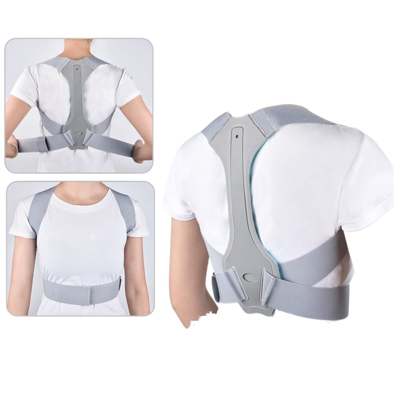 Correttore Posturale Schiena Clavicola Colonna Vertebrale Collo Spalla Lombare Supporto Regolabile per Tutore Correzione Cintura Professionale per Bambino Adulto (Size : Size M 32-36 inch)