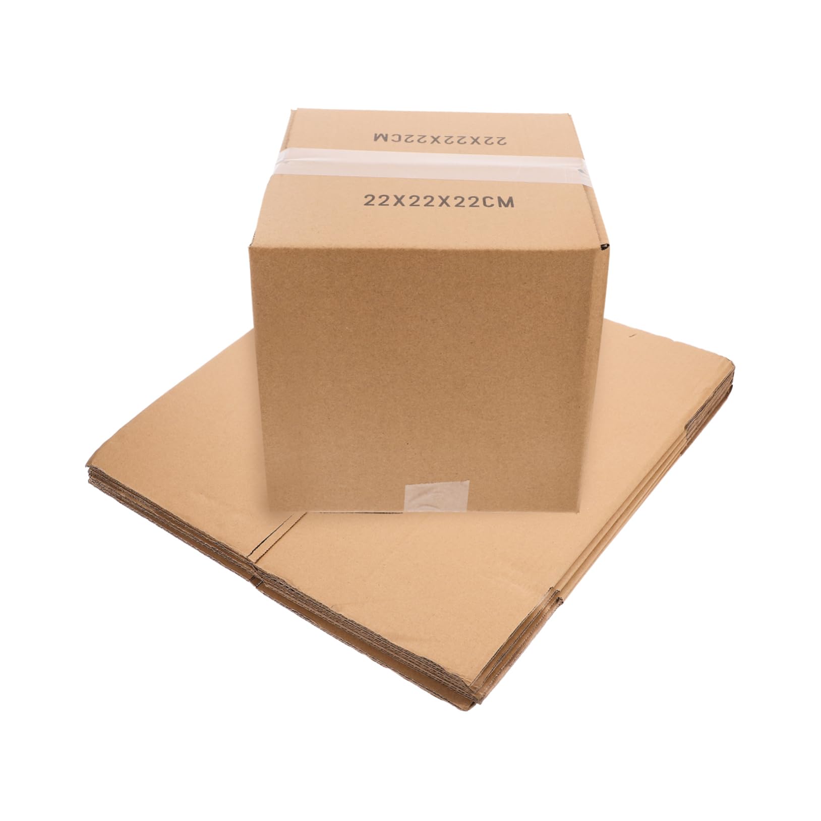 NUOBESTY 5 Stück Braune Kartonverpackungen aus Papier Quadratische Umzugskartons Robuste Verpackungsmaterialien zum Transportieren und Einfachen Tragen