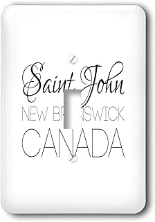 3dRose Alexis Design - Canadian Cities - Saint John New Brunswick, Canada. Good patriotic home town gift - single toggle switch (lsp_304599_1)